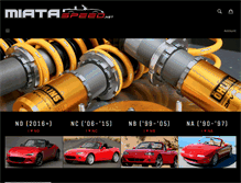 Tablet Screenshot of miataspeed.com